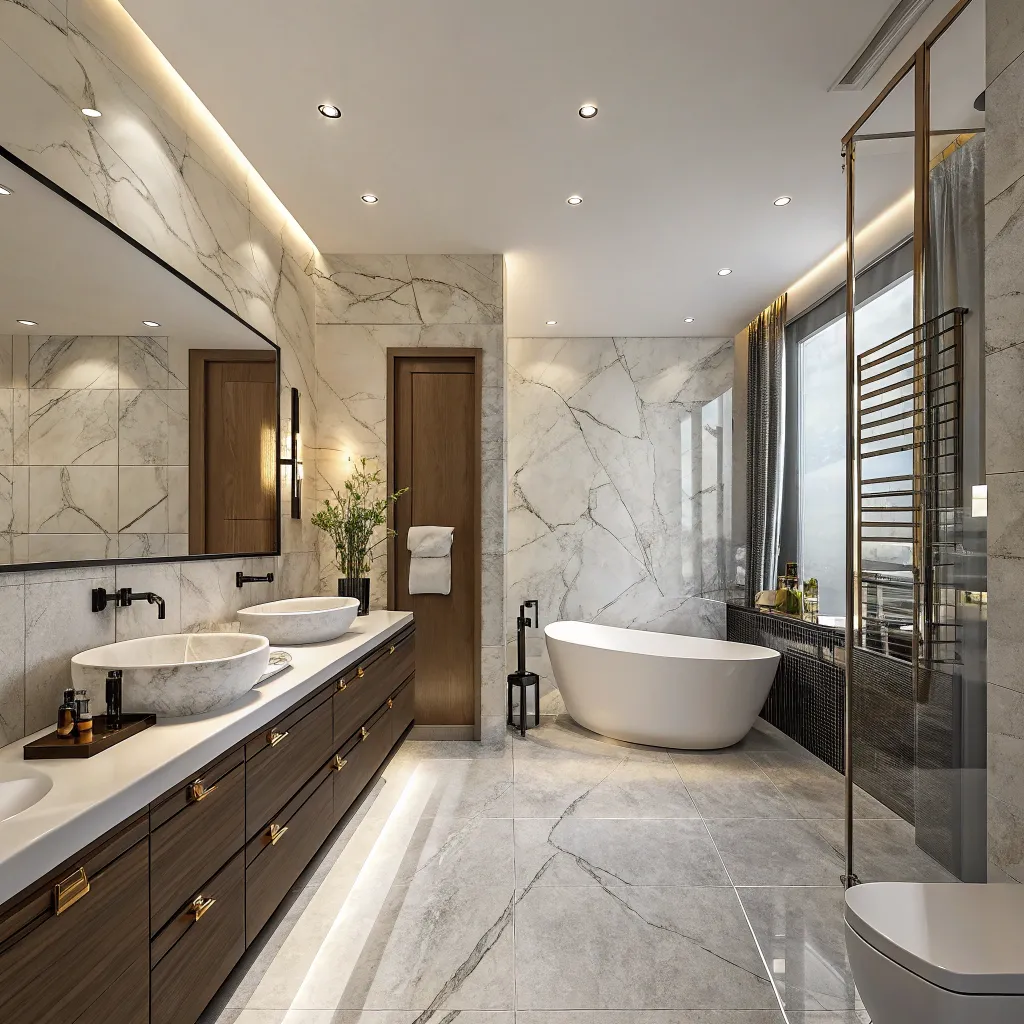 Elegant bathroom renovation